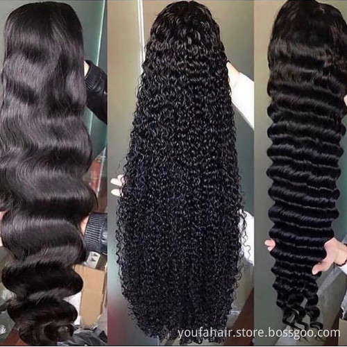 Amazon Hot Sale Human Indian Hair Extensions Water Wave Hair Weave Bundles Natural Color Can Be Dyed Remy Hair Bundles